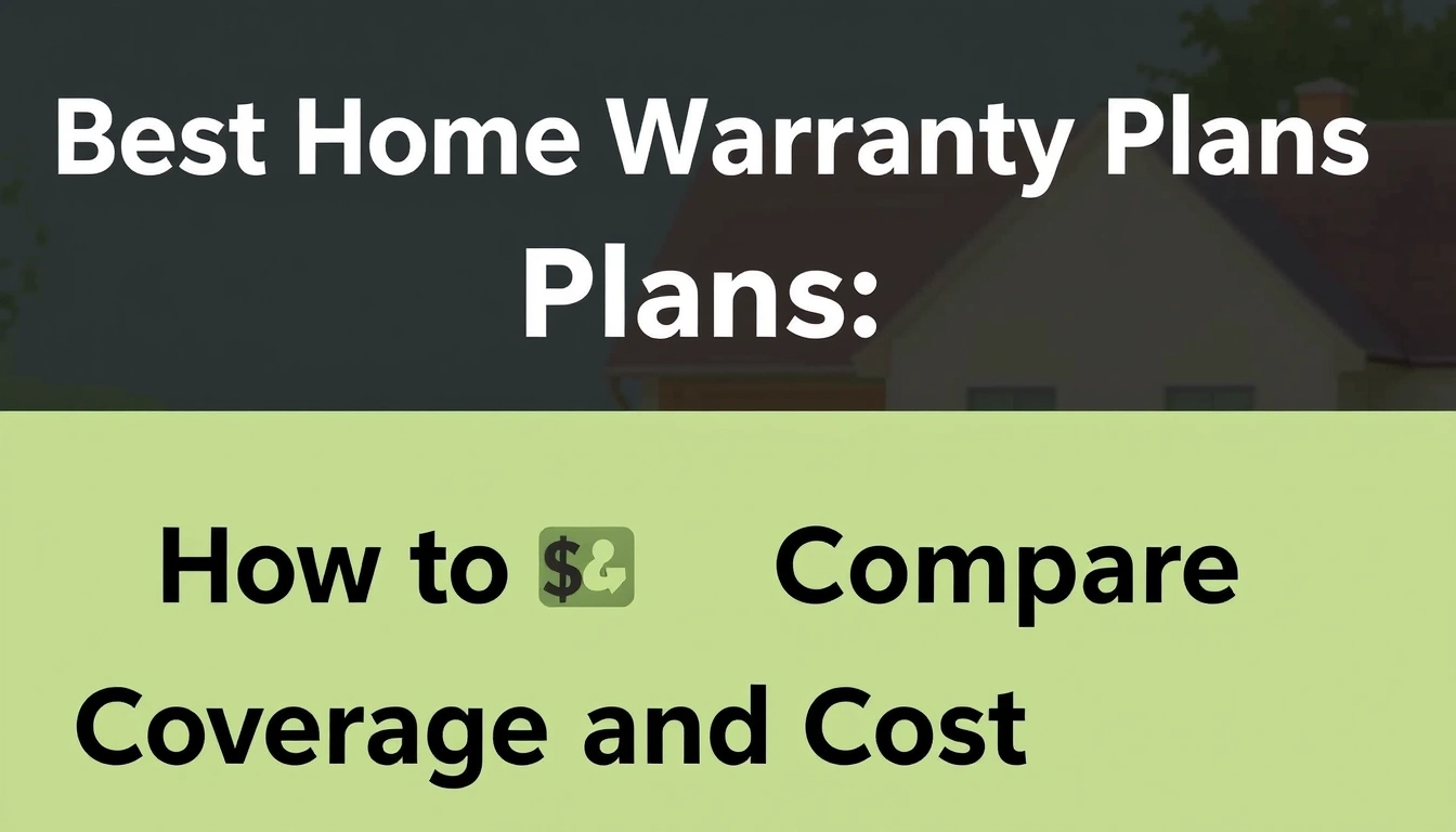 Best Home Warranty Plans: How to Compare Coverage and Cost Best Home Warranty Plans: How to Compare Coverage and Cost