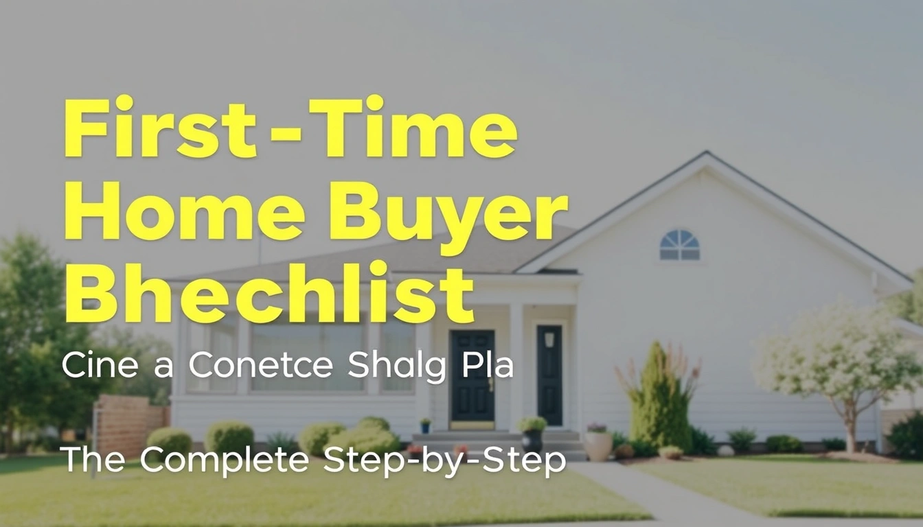 First-Time Home Buyer Checklist: The Complete Step-by-Step Buying Plan First-Time Home Buyer Checklist: The Complete Step-by-Step Buying Plan