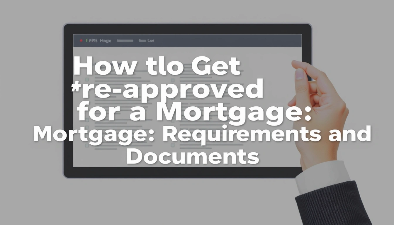 How to Get Preapproved for a Mortgage: Requirements and Documents