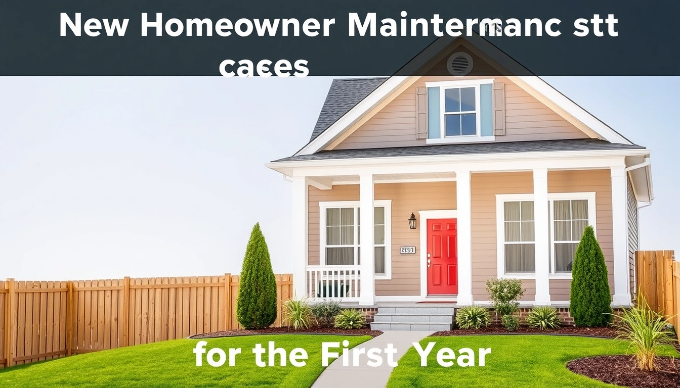New Homeowner Maintenance Checklist for the First Year