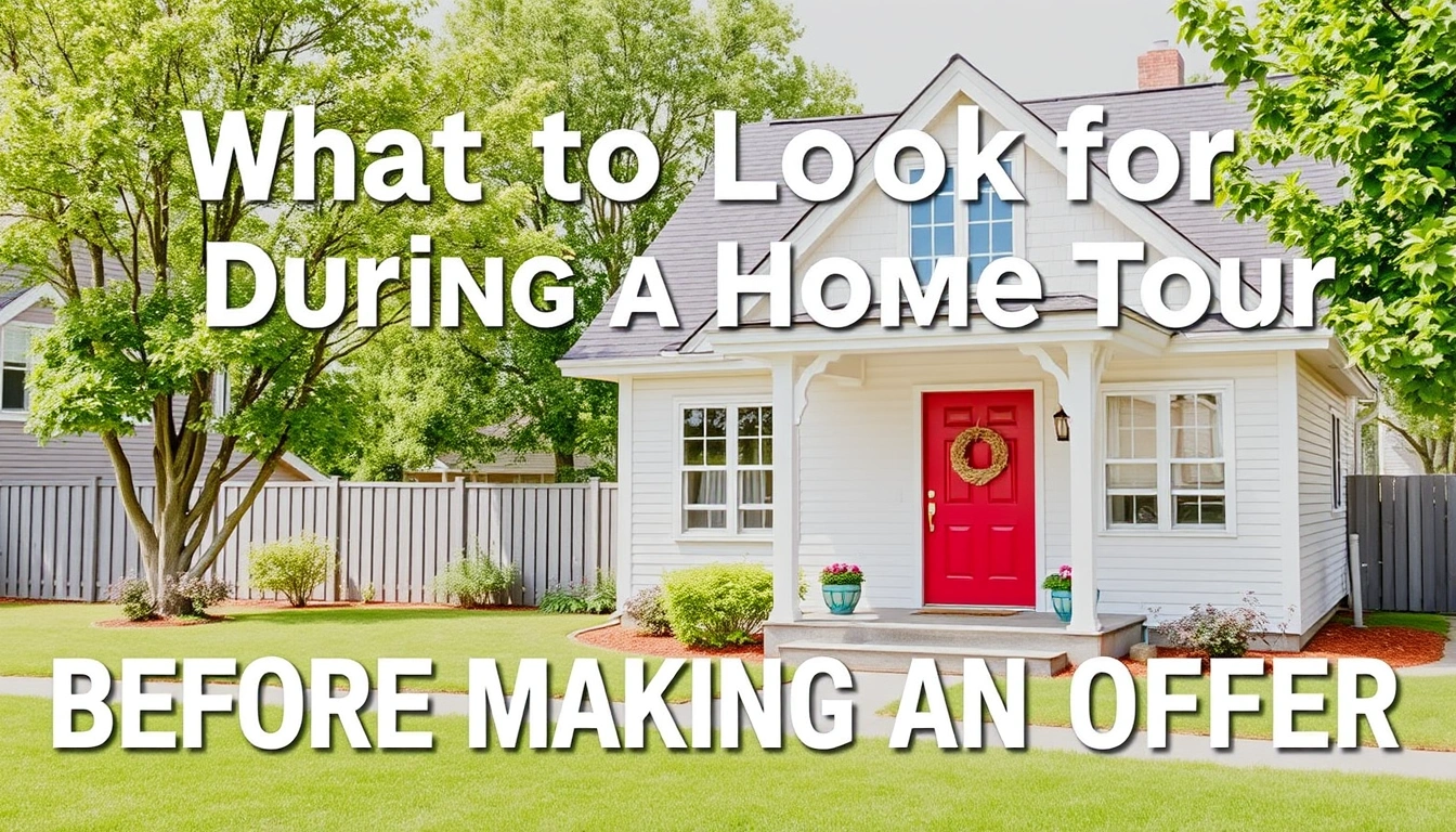 What to Look for During a Home Tour Before Making an Offer What to Look for During a Home Tour Before Making an Offer